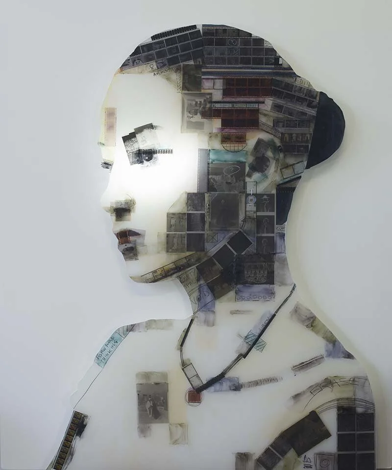 'Void' vintage film negative montage