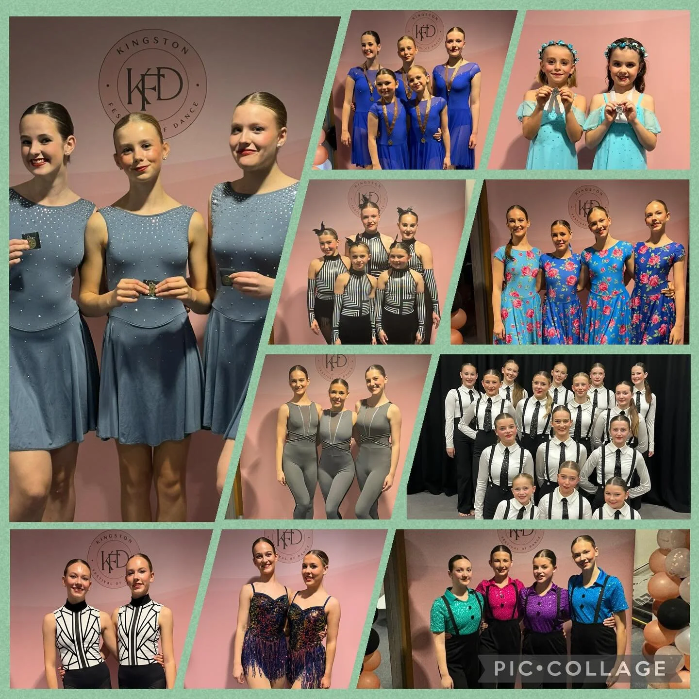 🥉 Inter Lyrical Small Group
🥈 Pre-Junior Duets (Cammie &amp; Maddie) 
🥉 Inter Lyrical Trio (Flora, Carys, &amp; Alexia)
🌟 Senior Jazz Duet (Bella &amp; Cara)
🌟 Senior Jazz Duet (Gaby &amp; Elsie)
🌟 Inter Jazz Small Group
🌟 Senior Jazz Trio 
🌟
