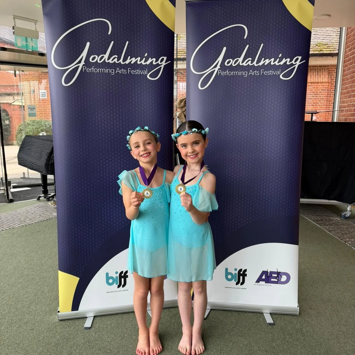 🥇Pre-Junior Jazz/Modern Duet @godalmingdance 

A huge well done to Cammie &amp; Maddie 👏🏻 you both danced beautifully. 

Thank you to Miss Annabelle for choreographing such a stunning piece 🩵

#dancefirst #lyricalduet #firstplace #twopeasinapod #