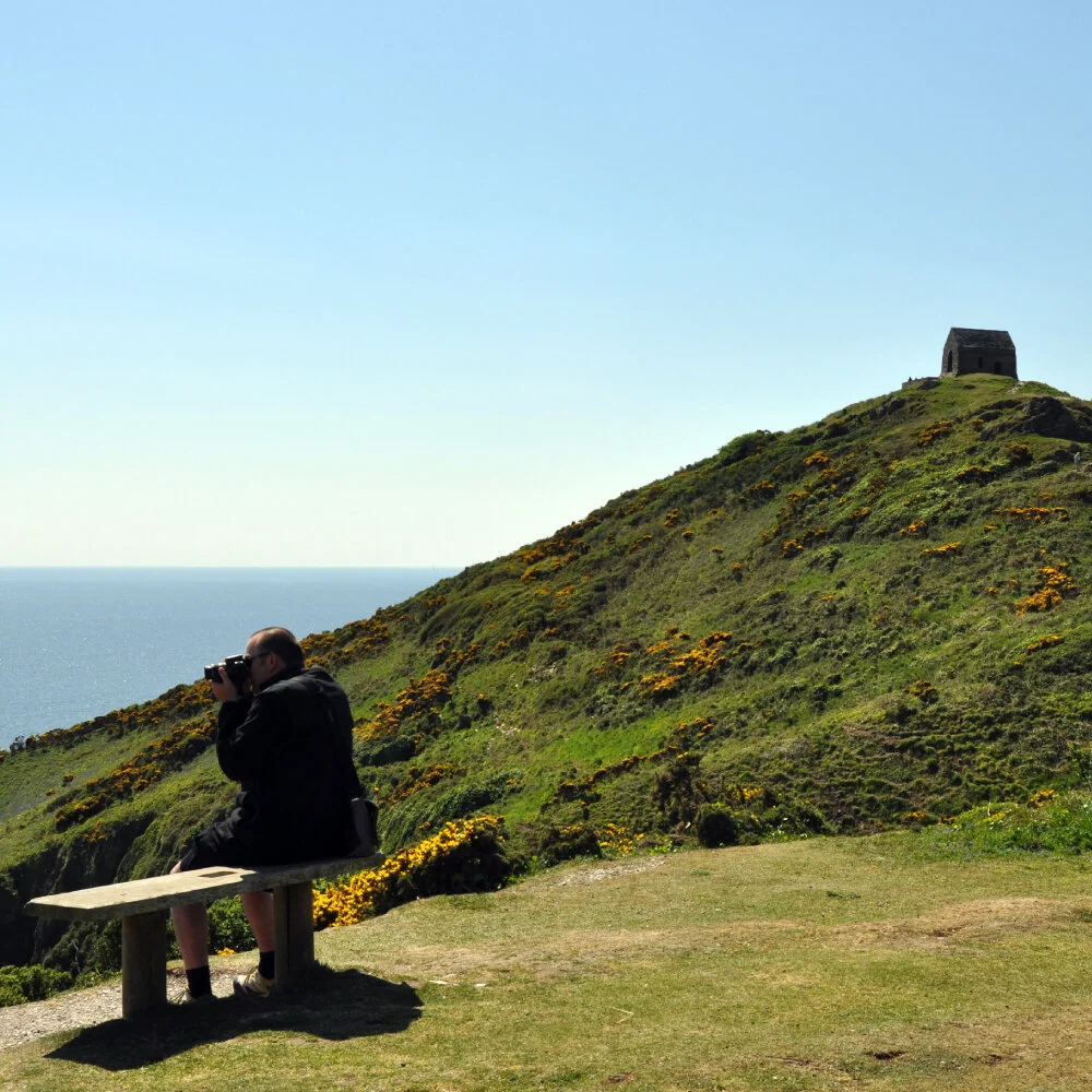 Photographer at Rame Head