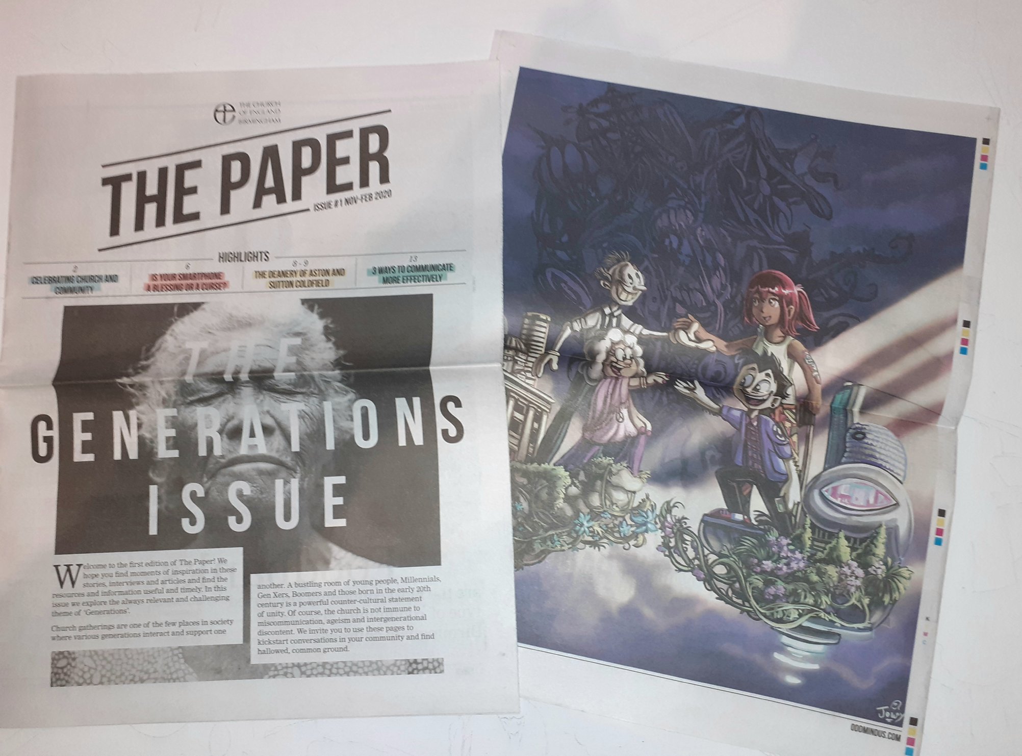 The paper Generation issue newspaper art.jpg