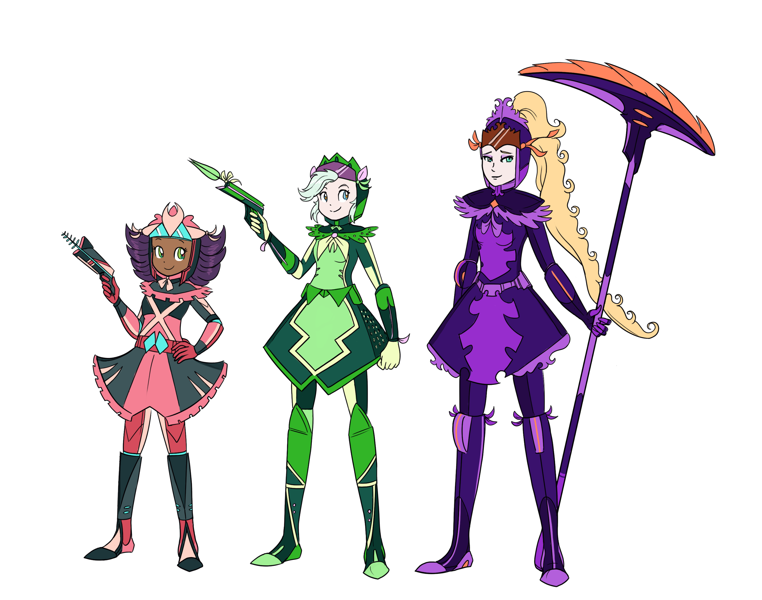 Maid Knights lineart .png