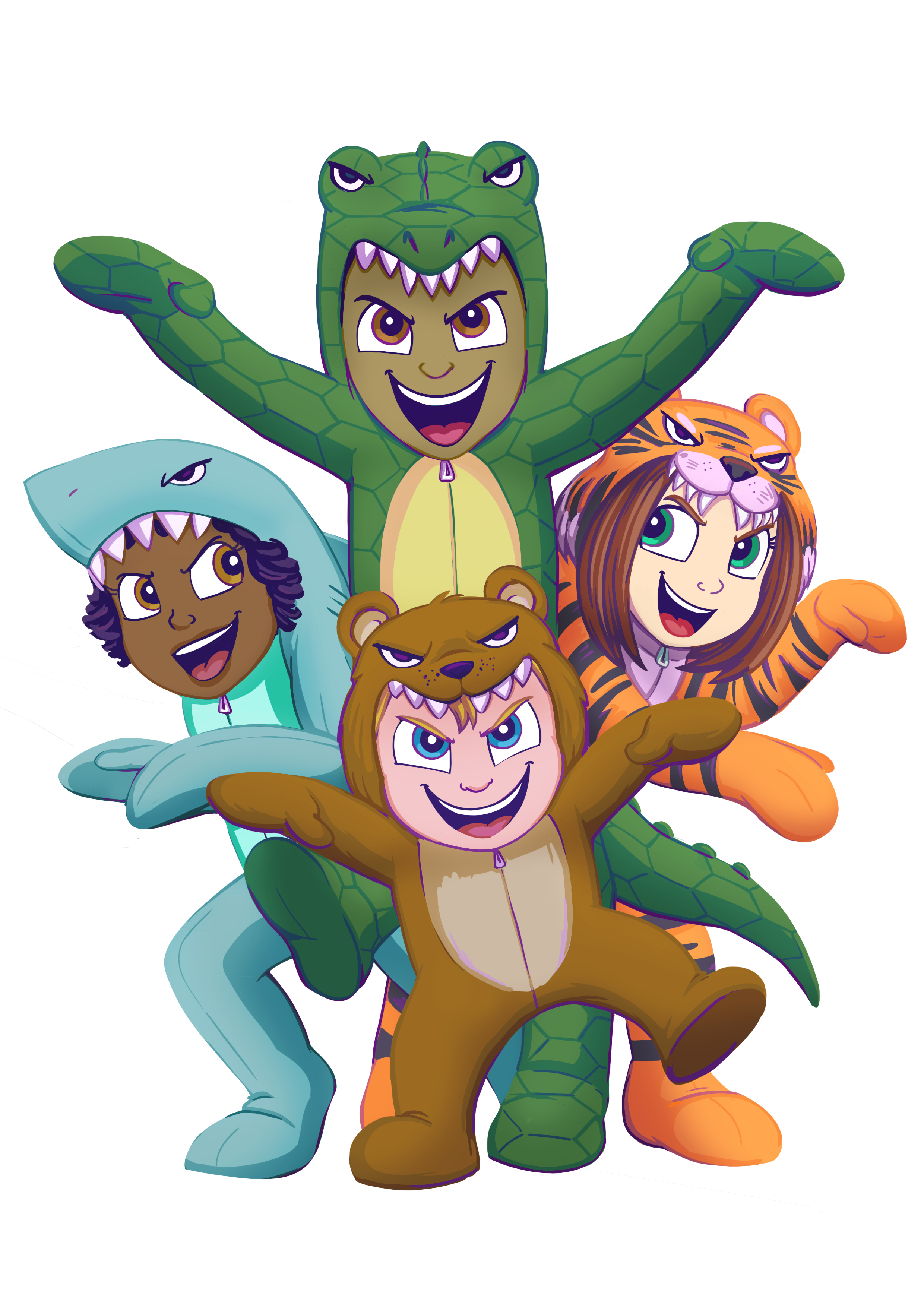 2 Kids illustration portfolio 2026 animal oneises.png