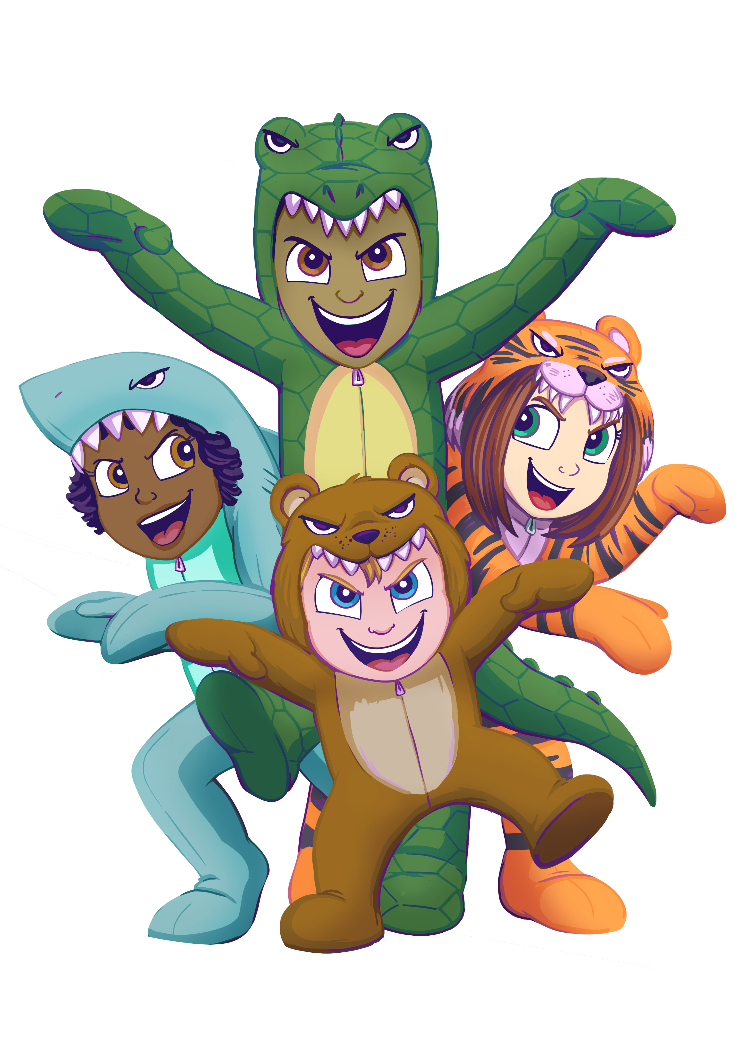 2 Kids illustration portfolio 2026 animal oneises.png