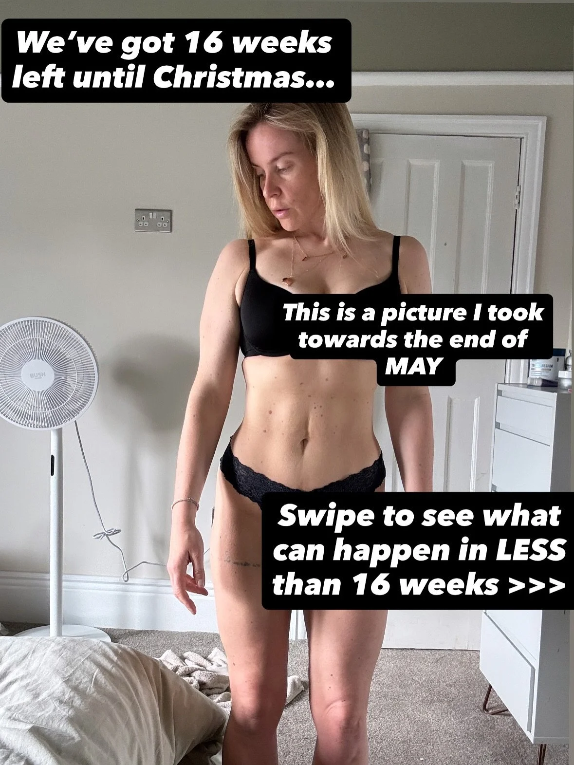 Excuse the messy bedroom! And also mentioning Christmas 🤣 
BUT I couldn’t let this go unheard. Most of us are in that lull, waiting for the new year to start on our goals but we’ve still got a whole QUARTER of the year left. 
This mean