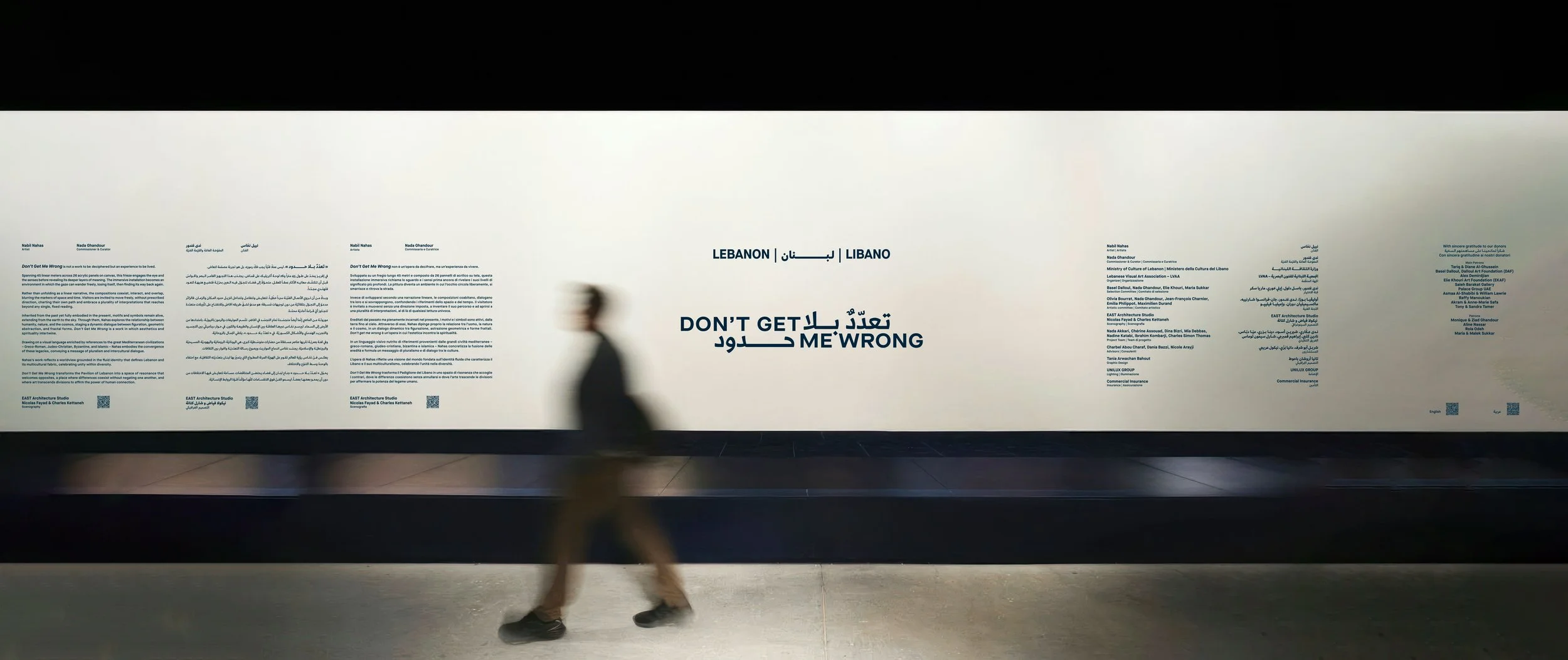 Don't Get me Wrong | Nabil Nahas | Lebanese Pavilion at the Venice Biennale | Wall Branding