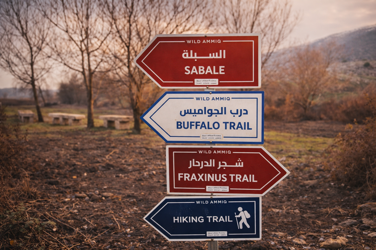 Wild Ammiq Directional Sign