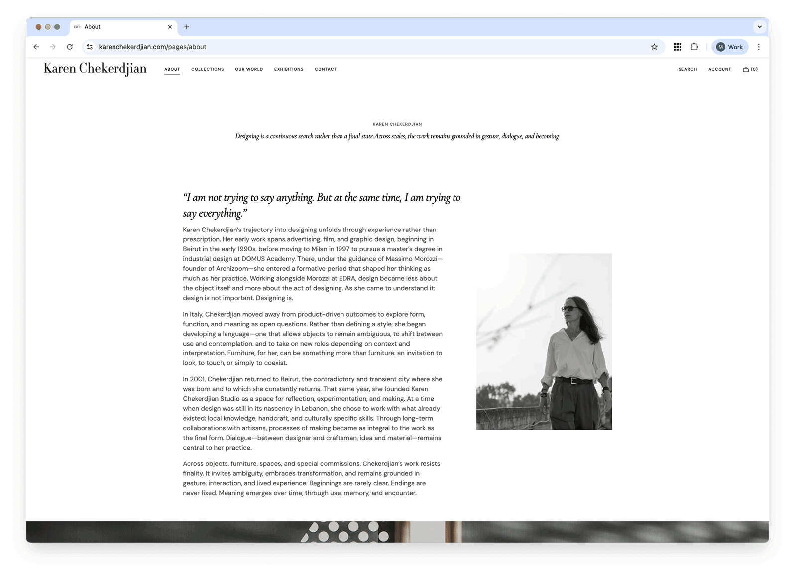 Karen Chekerdjian | Website | 2026