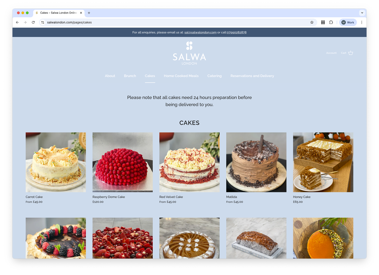 Salwa London | Website