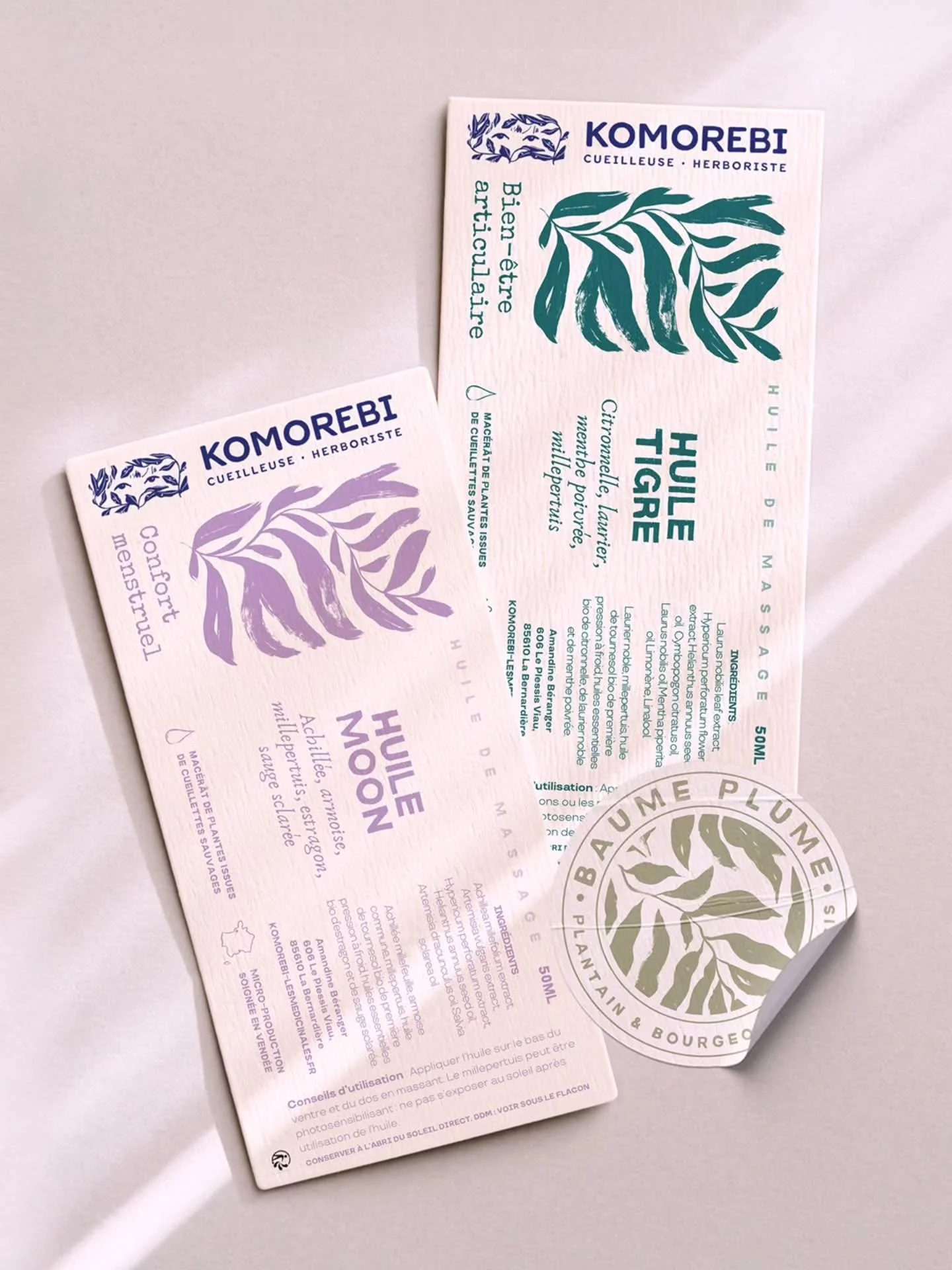 MAC&Eacute;R&Acirc;T &amp; BAUME 🤲

Apr&egrave;s le logo, je m'appr&ecirc;te &agrave; vous pr&eacute;senter plusieurs habillages que j'ai pu cr&eacute;er pour @komorebi.lesmedicinales ! 

Vous d&eacute;couvrirez toute l'identit&eacute; visuelle que 