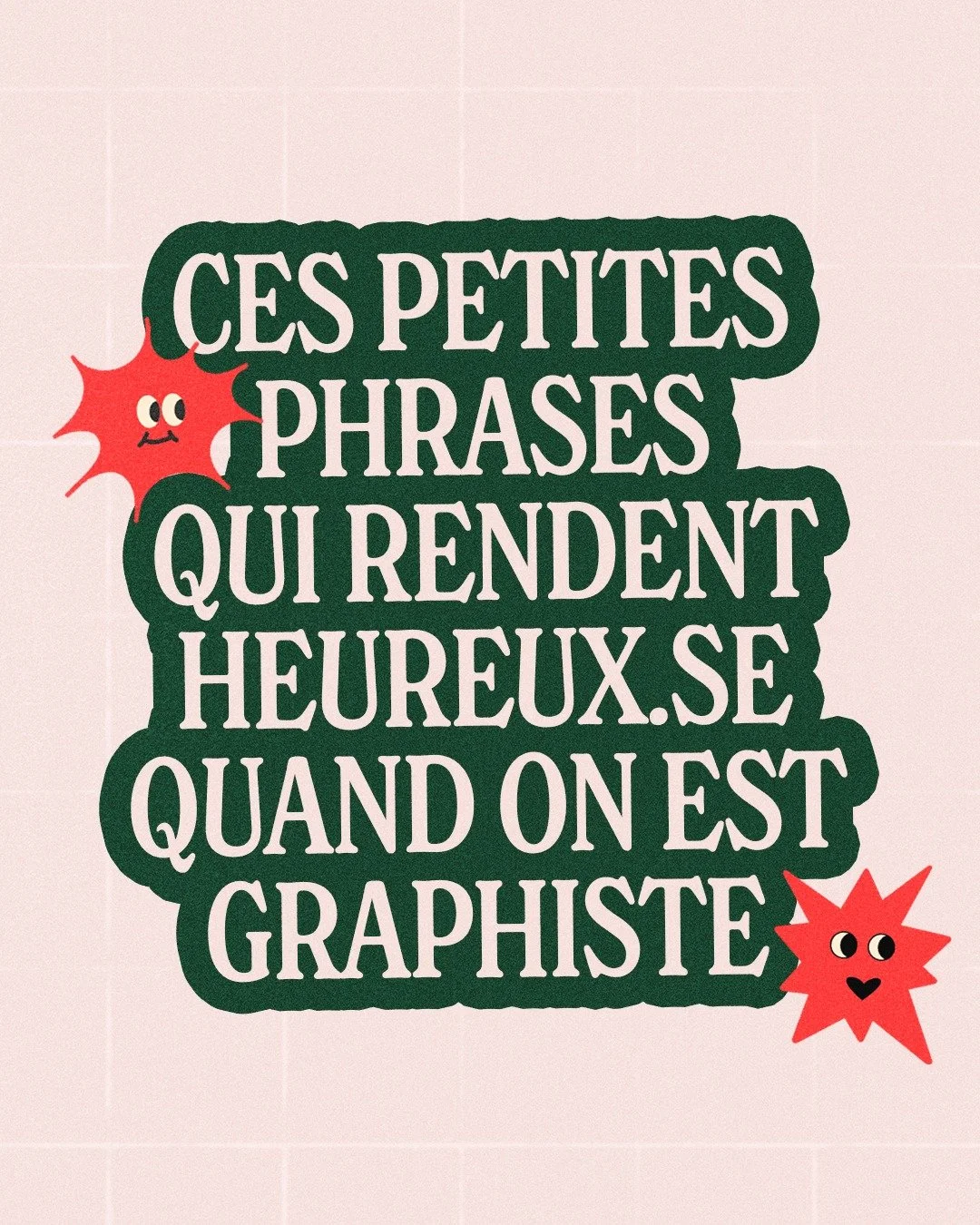 MES FAVORITES ✸

En tant que cr&eacute;atif&middot;ve, notre travail n&rsquo;existe jamais vraiment sans les gens : il est toujours expos&eacute; au regard, jug&eacute;, interpr&eacute;t&eacute;, aim&eacute; ou parfois remis en question. On met une p