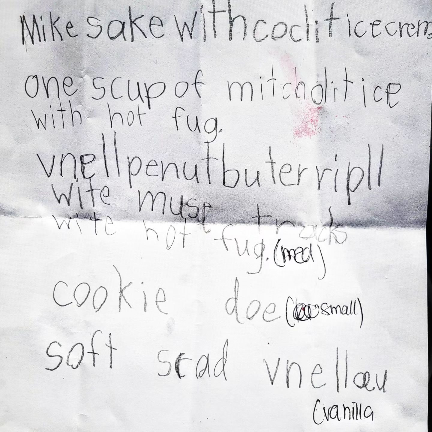 List is Ready for Saturday night #icecream  dessert for mom &amp; the fam @mickeys_ice_cream

Open 1-9pm Daily