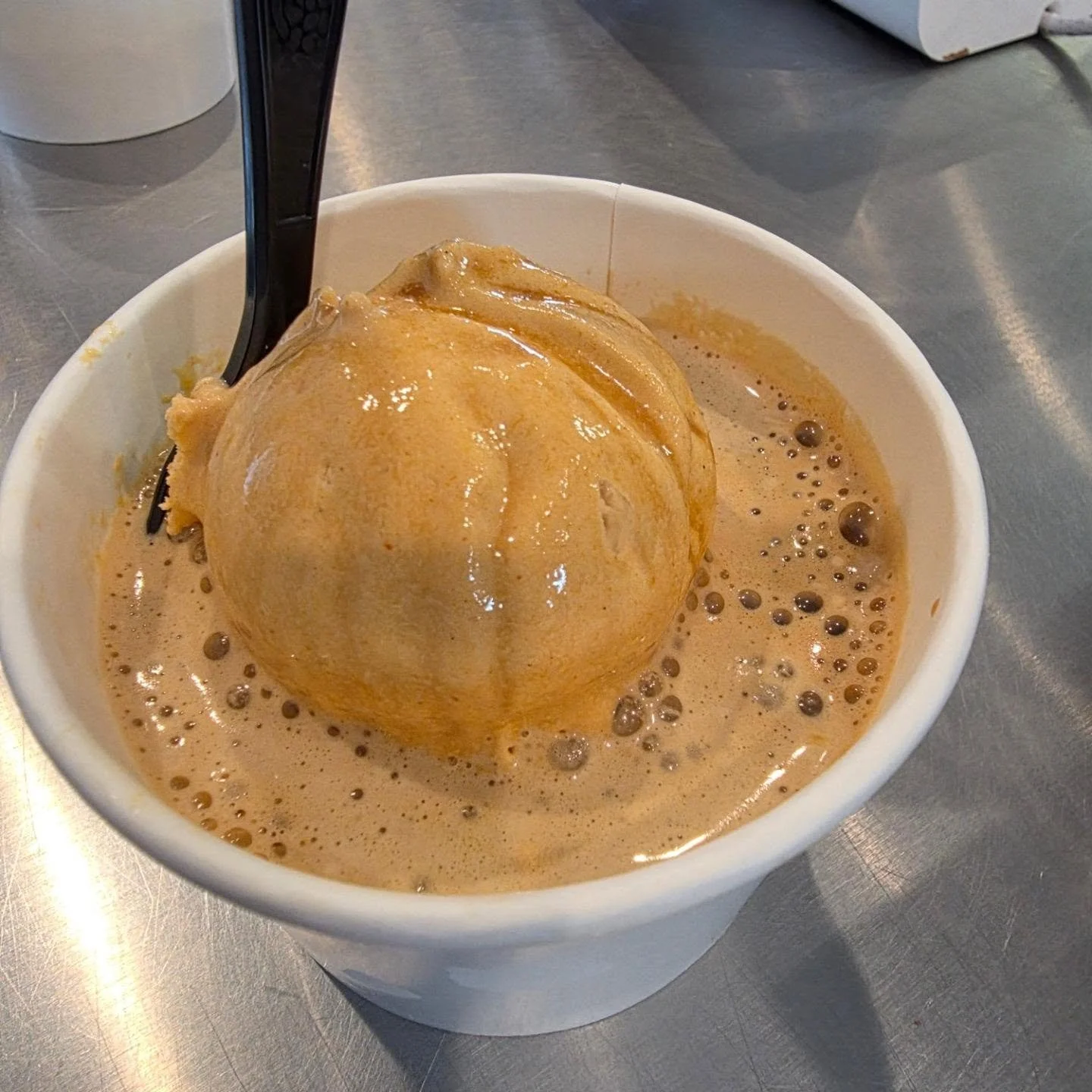 Pumpkin Spice affagato @mickeys_ice_cream is the perfect dessert after East End Pumpkin patches &amp; roasted corn...

Open Daily All Year
1-9pm
