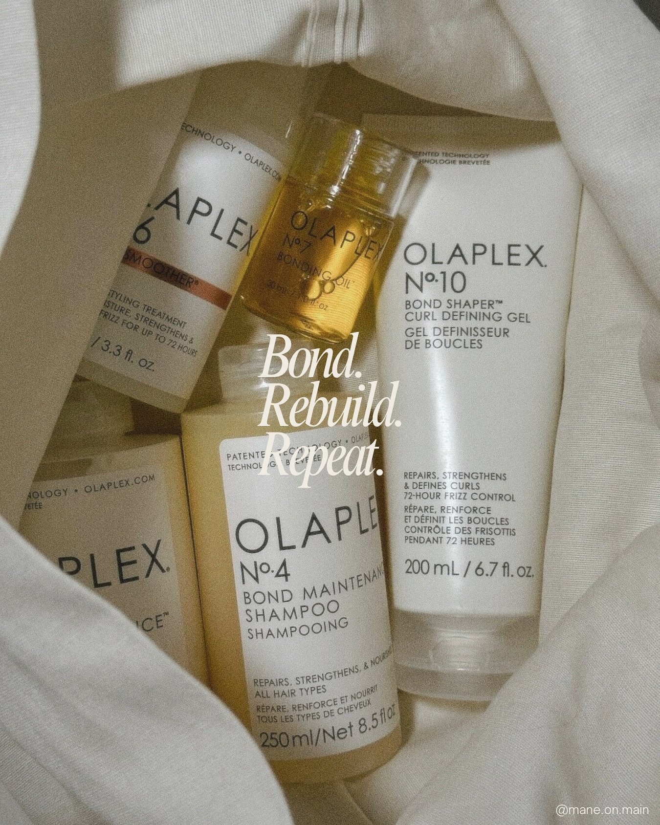 If you know us, you know we reach for Olaplex at Mane daily to help clients strengthen and rebuild their hair from the inside out 🤍

.

#olaplex #bondbuilding #salonproducts #salon