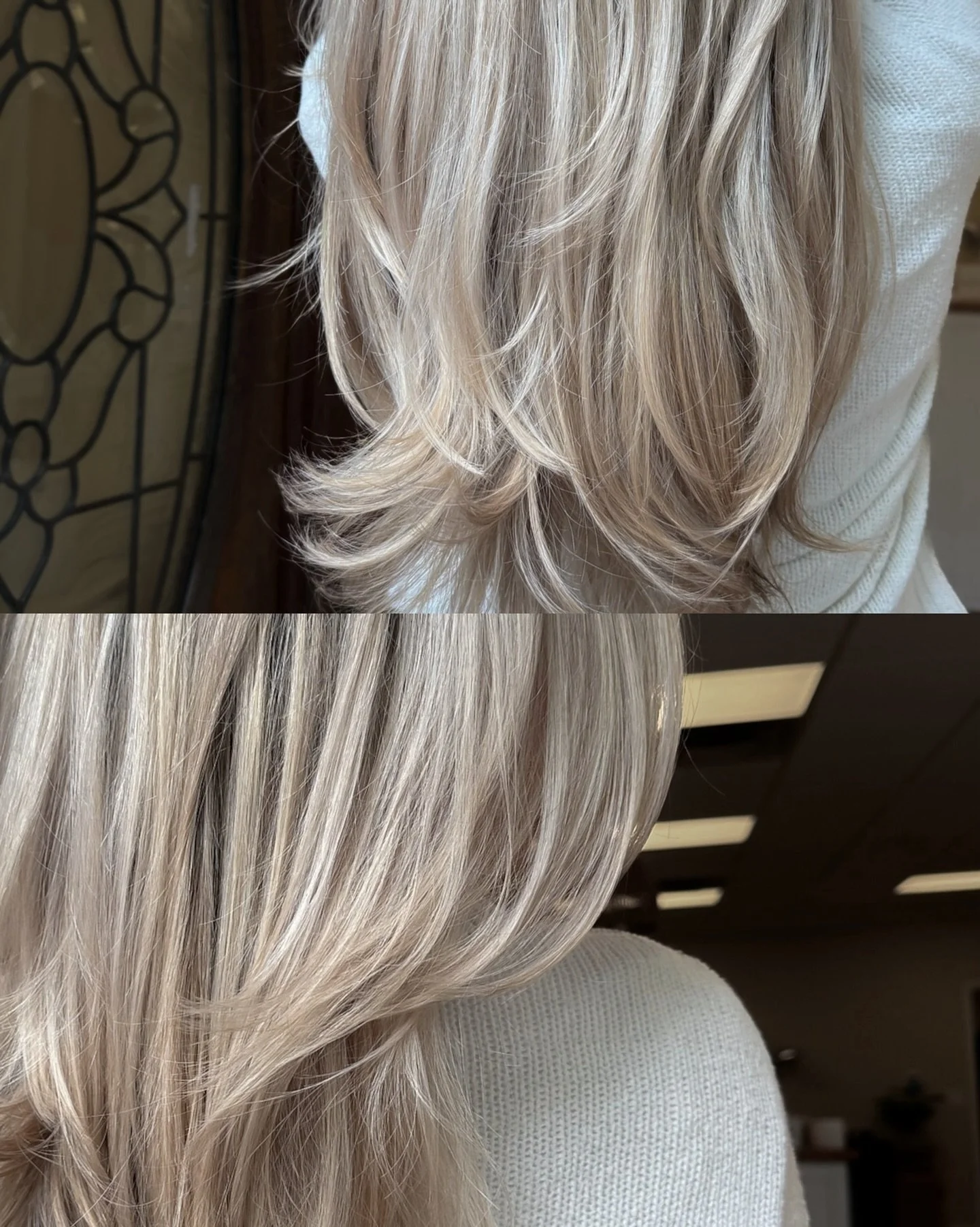2x the blonde 2x the fun 👯&zwj;♀️

.

#hair #hairsalon #blonde #blondegoals #blondeinspo #collage #closeup #detailshot #highlighting #hairstylist #njhairsalon