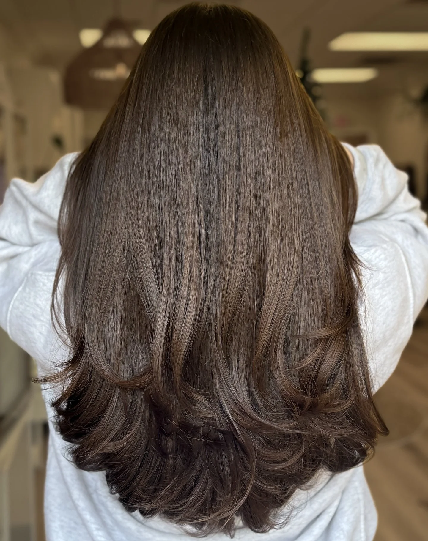 Here is your sign to leave your dead ends in 2025 👋🏼

.

#haircut #brunette #freshhaircut #byesplitends #freshhaircut #longlayers #layeredhaircut #hairstylist #salon #haircutinspo #snipsnip