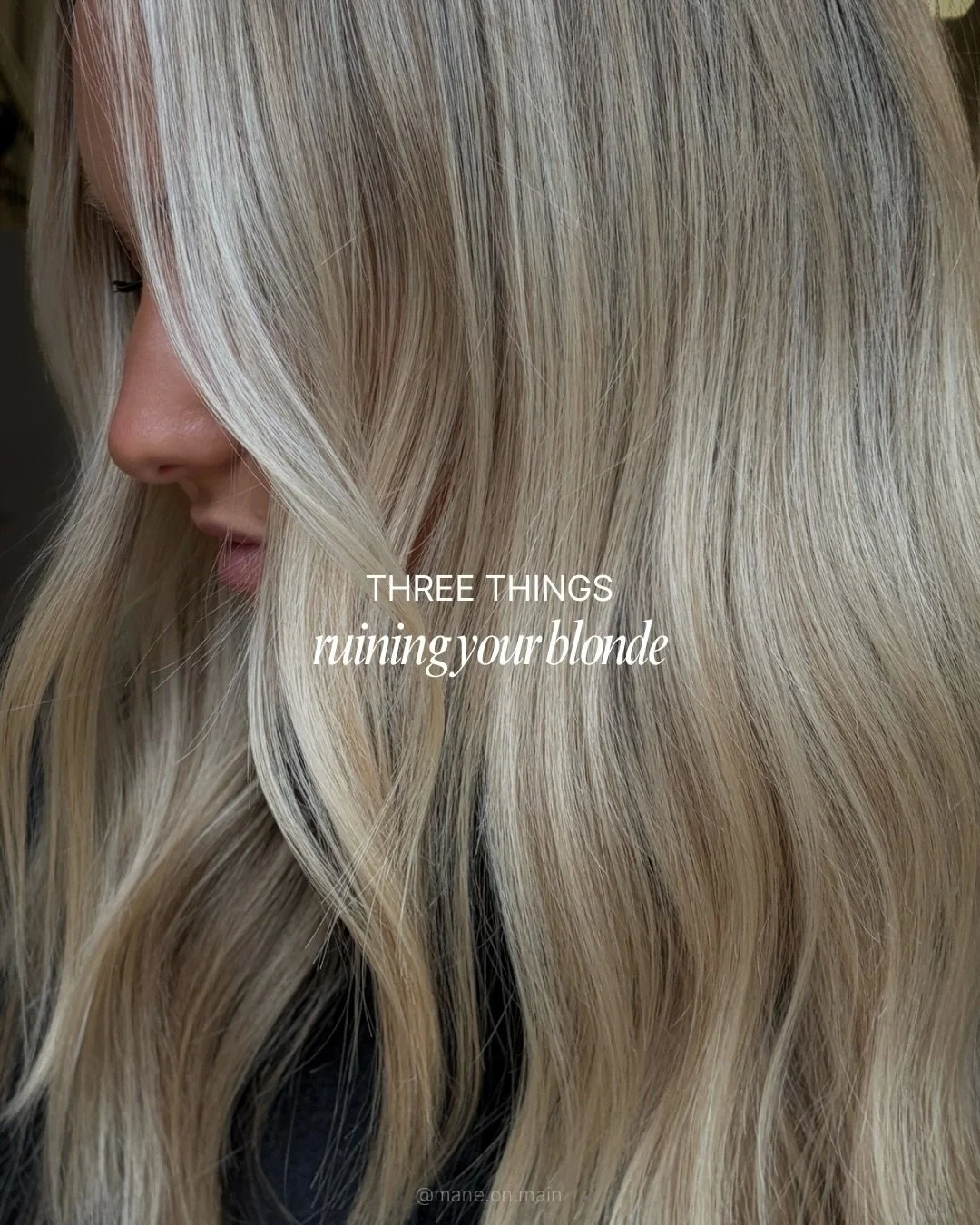 If your blonde isn&rsquo;t hitting&hellip; this might be why ✨ (disclaimer: there are more causes than just the ones above)

.

#blondehairtips #blondehair #purpleshampoo #hairtips #haircaretips