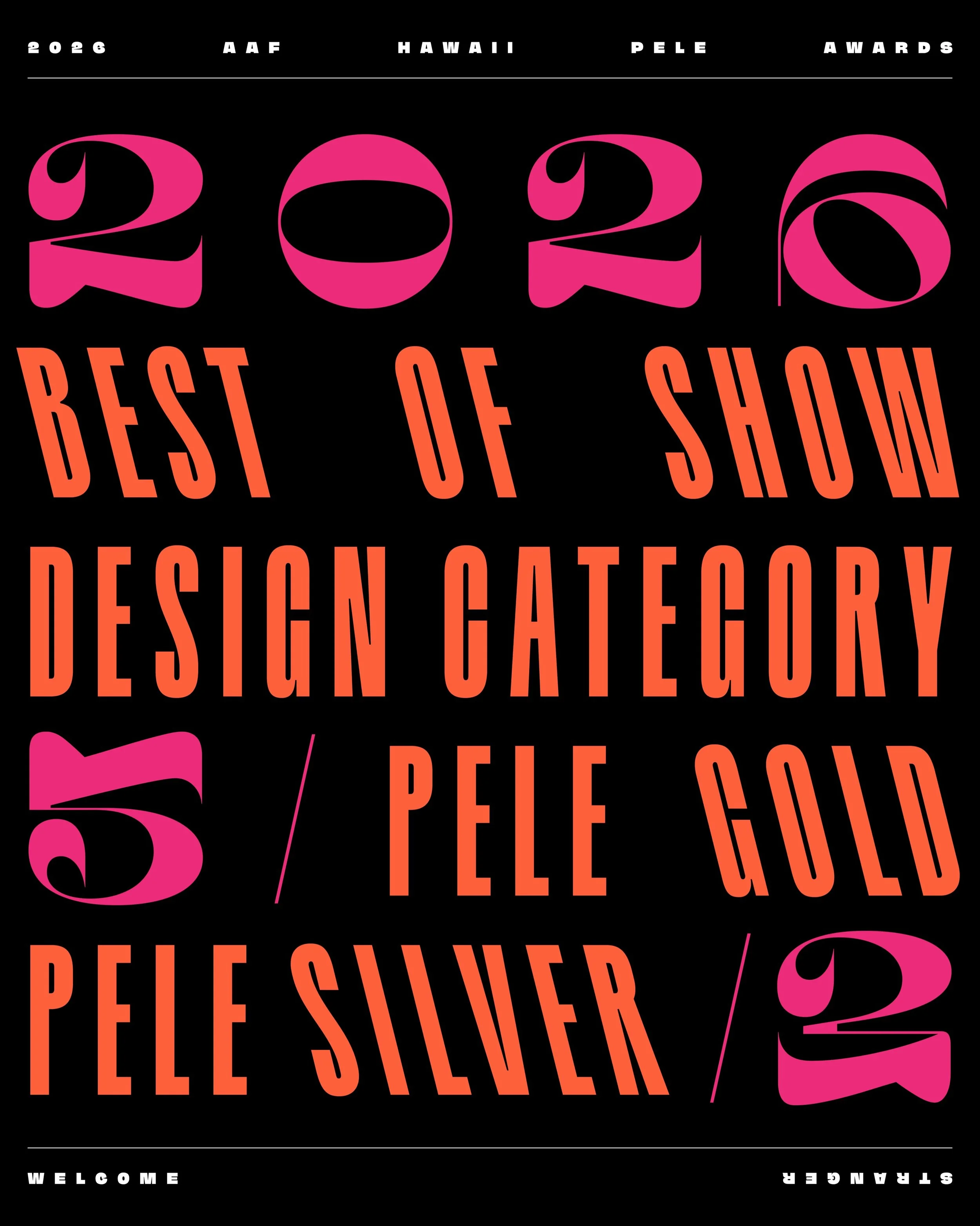 What an inspiring night at the 2026 @peleawards!

Our boutique studio of three brought home Best of Show: Design, five Pele Gold Awards, and three Pele Silver Awards.

From the very beginning, we asked ourselves: Can Welcome Stranger stay small, be s
