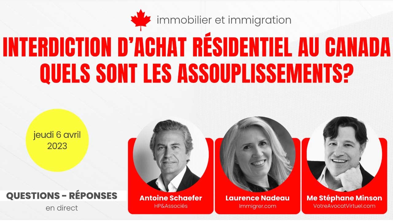 Webinaire: Interdiction d’achat immobilier – Assouplissements