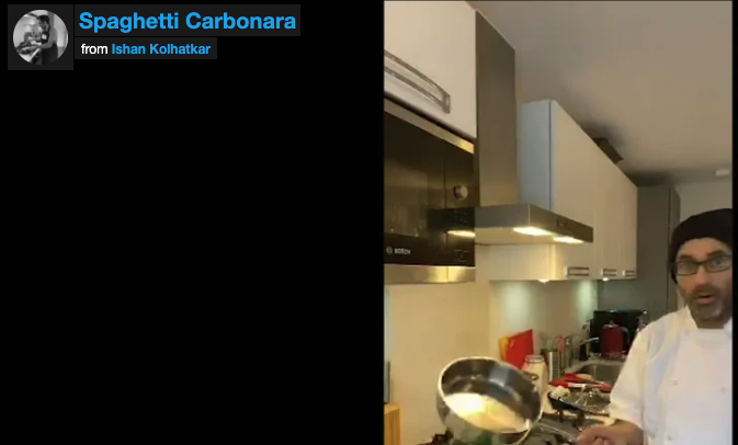 Spaghetti Carbonara [Video and recipe] - #CookWithIsh Twitter Live
