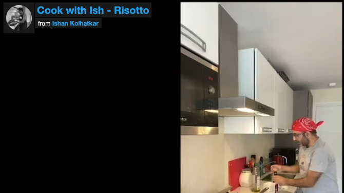 Risotto [Video] #CookWithIsh - Twitter Live