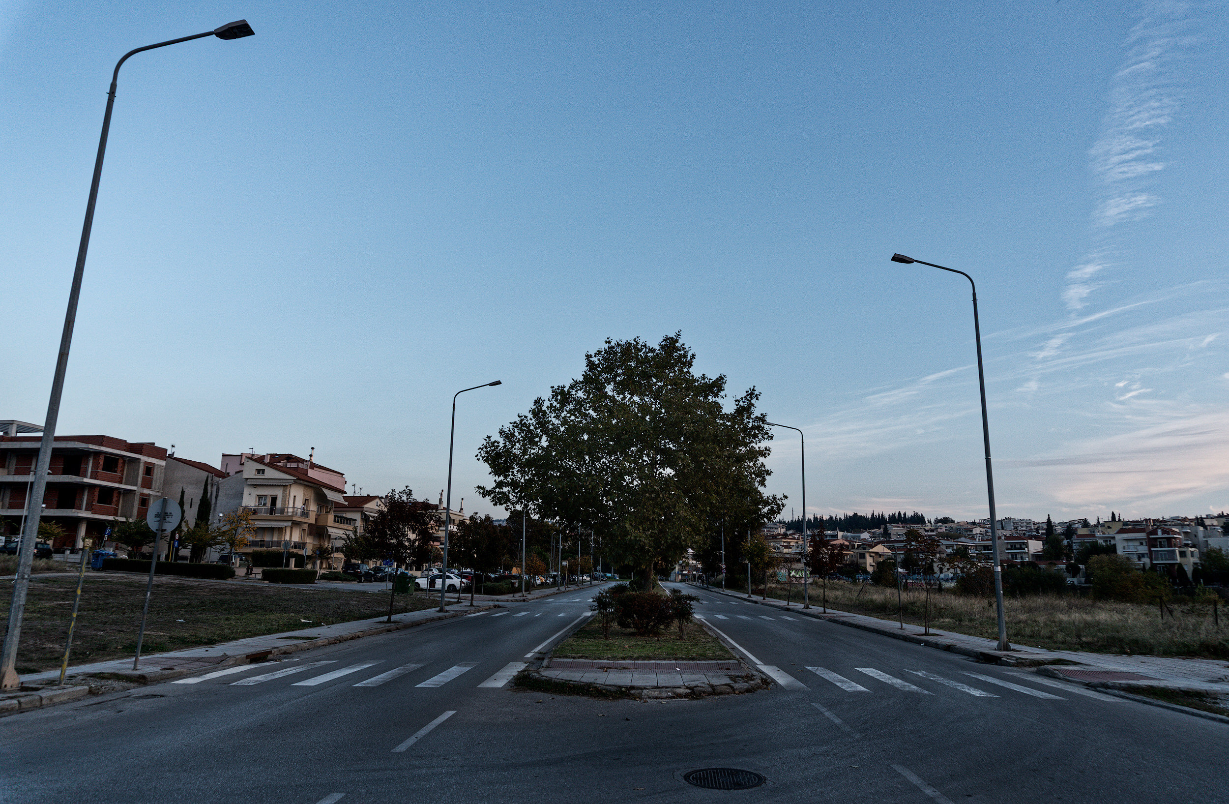 Empty street, Thessaloniki
