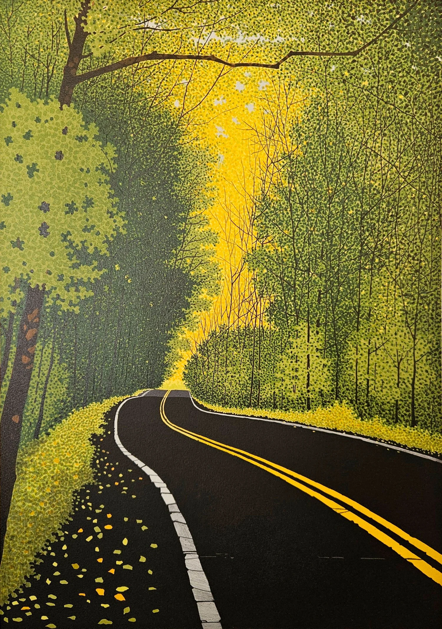  BACK ROAD BEAUTY  (22¾" x 15½"; 36" x 29" framed)
 Limited edition lithograph