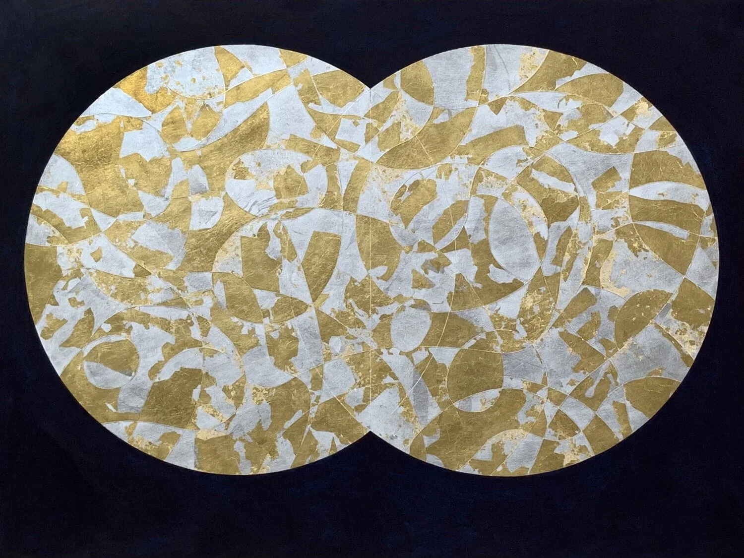 “Genesis,” an original artwork by Ken Nahan showcasing his expressive artistic style and exploration of color, form, and composition.