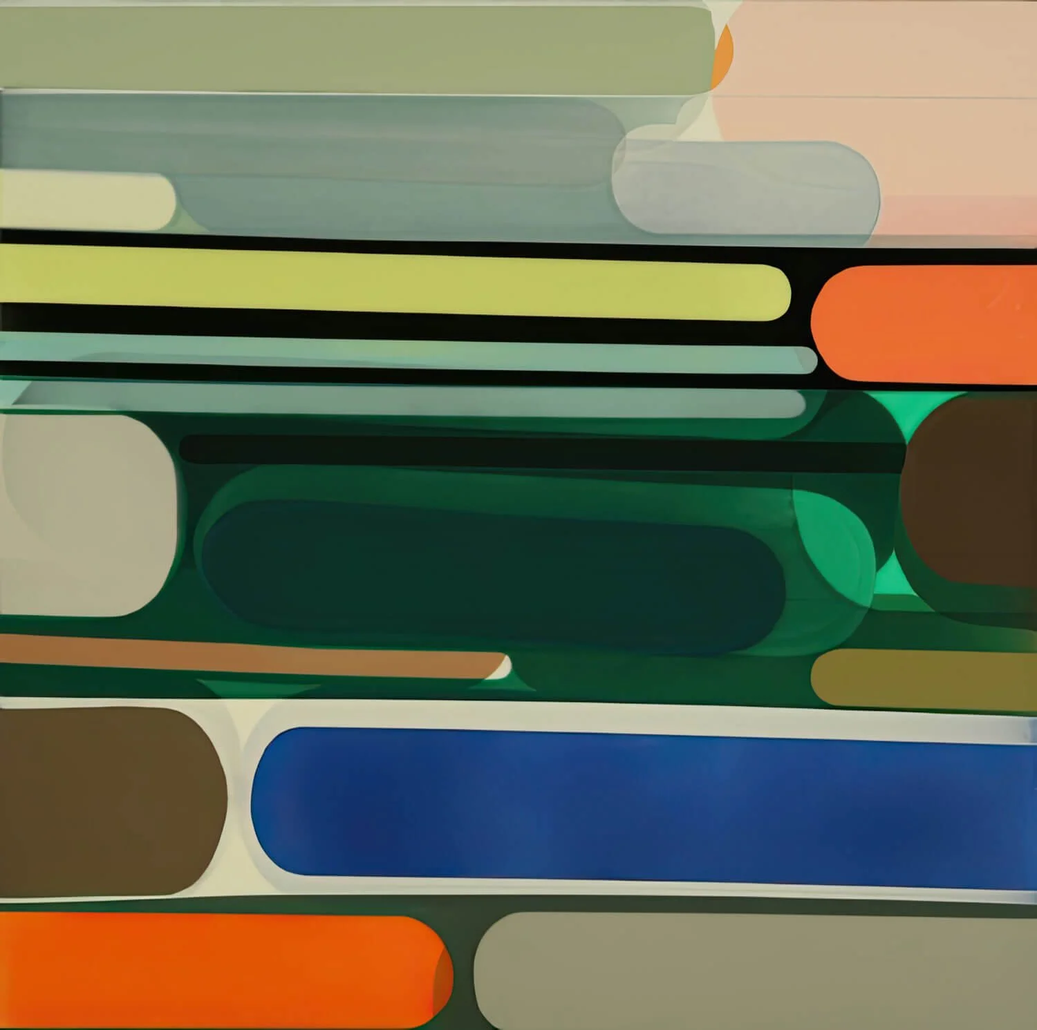 Semaphore  Acrylic. 36" x 36" *SOLD*