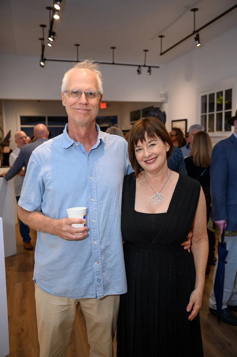 Artist Andrew Portwood with Jill McGaughey.
Photography by: Frank Aymami III