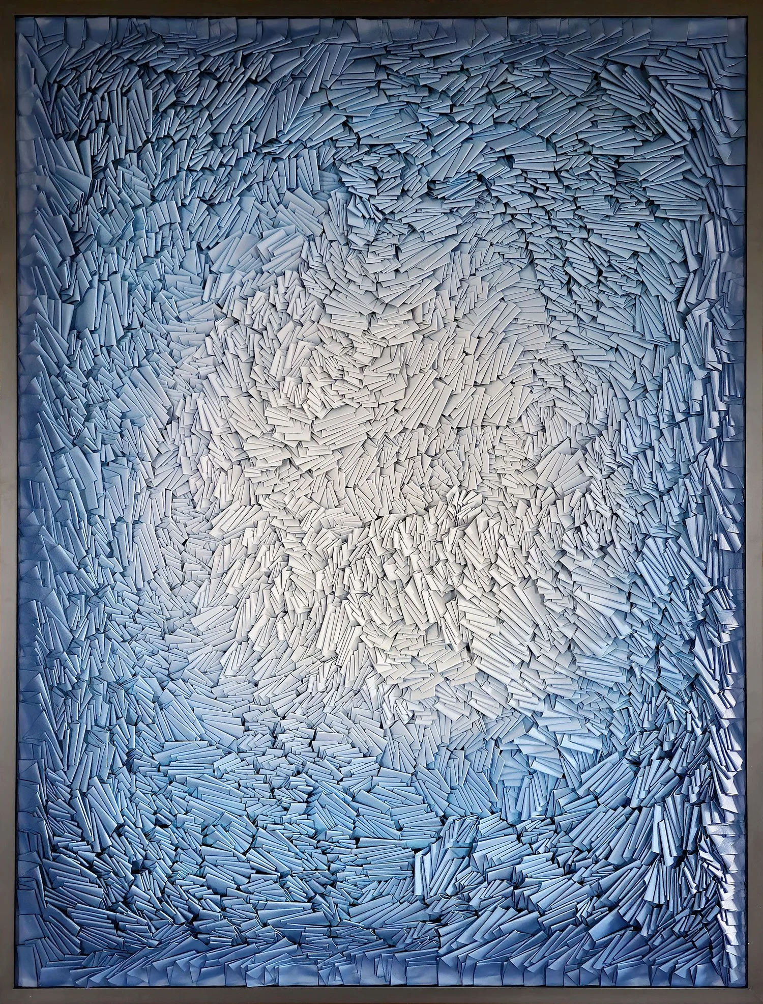  Secrets Only the Mountains Know  (36" x 48" framed)  Acrylic Resin on premium German Paper (Texon Vogue) 100% infused with latex 352g mounted on canvas. (2024).