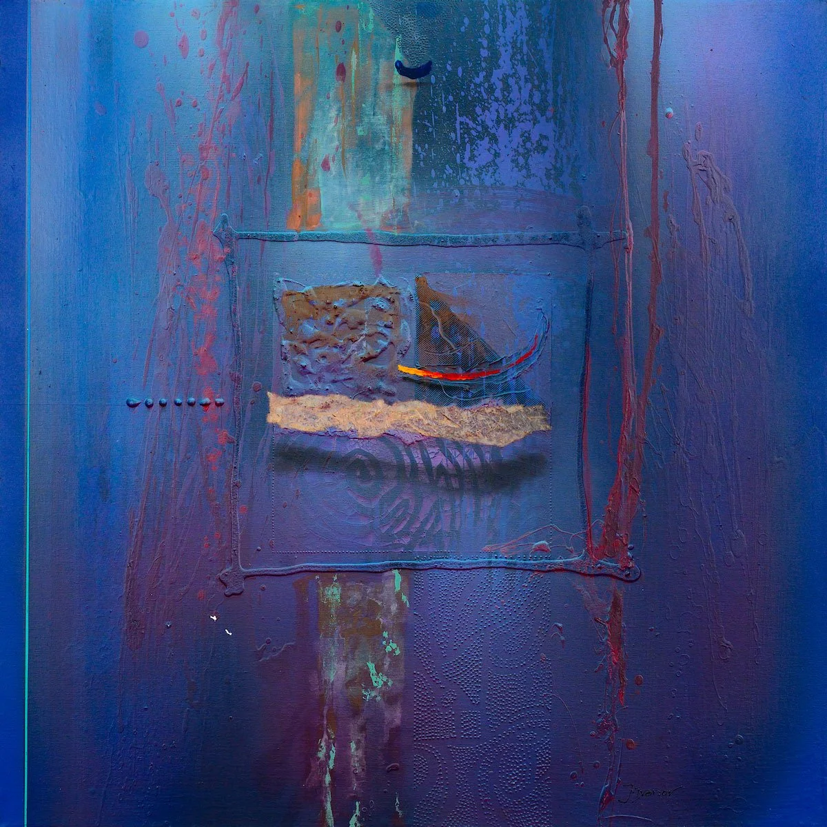  Sensible II  36" x 36" Mixed media on canvas