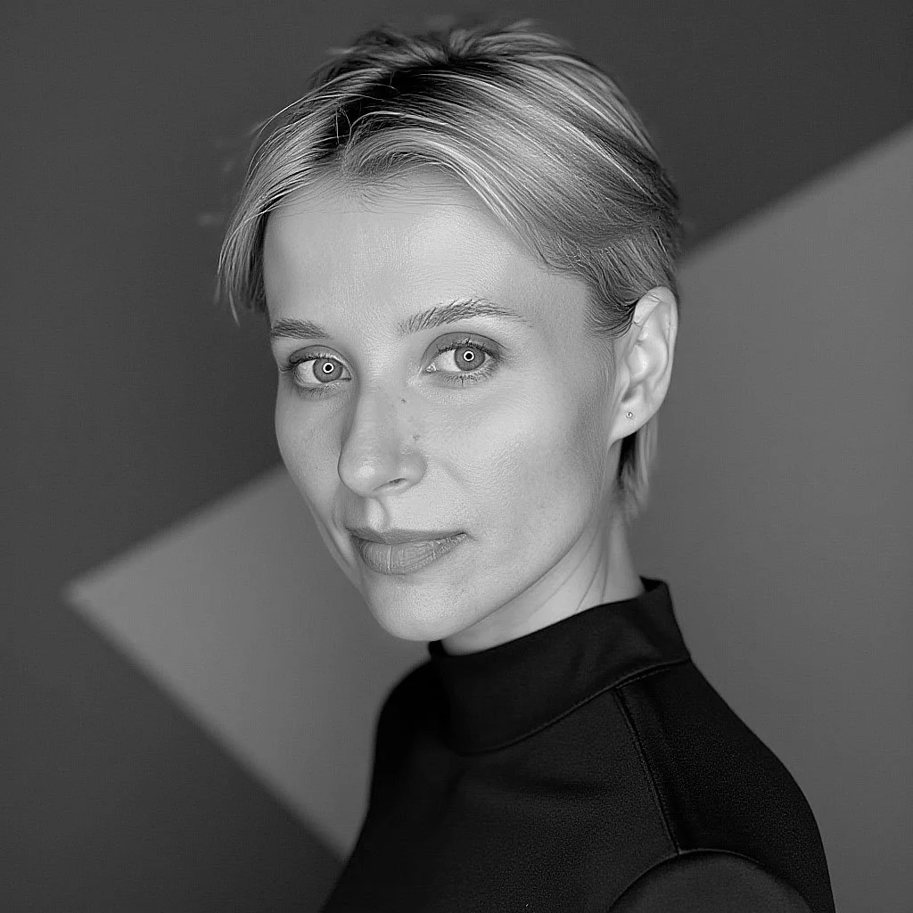 Portrait of artist Dominica Fisher, whose work is on display at Jillian Mac Fine Art on Magazine Street