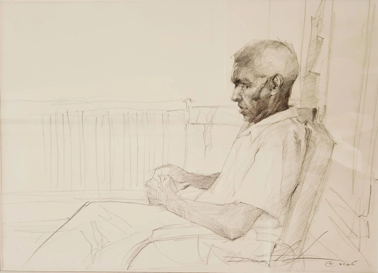  MR. JOSEPH NORTHERN  (12" x 16"; 21" x 26" framed)
 Pencil. 2025.