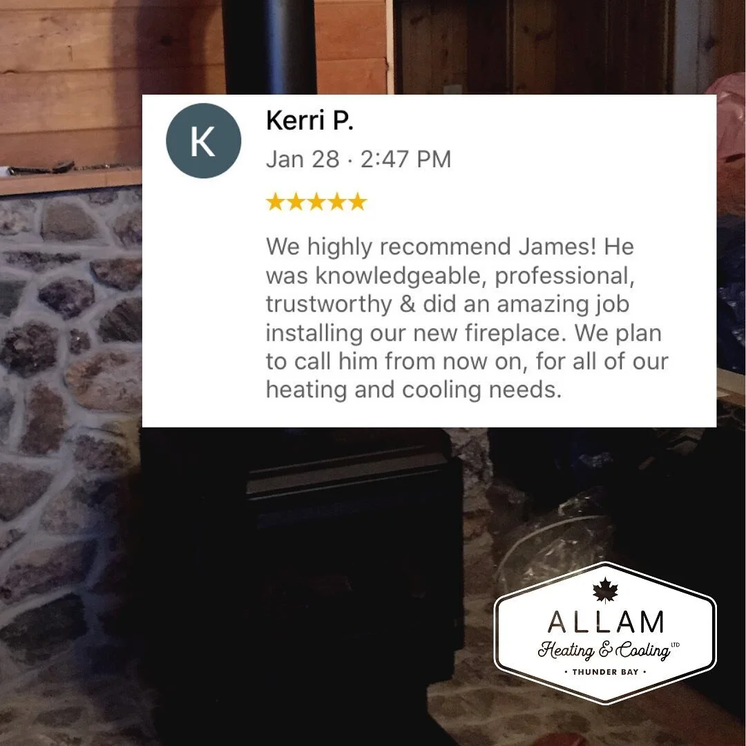 This made our day! There is nothing better than a great review. Thank you! 

#allamheatingandcooling #fireplaceinstallation