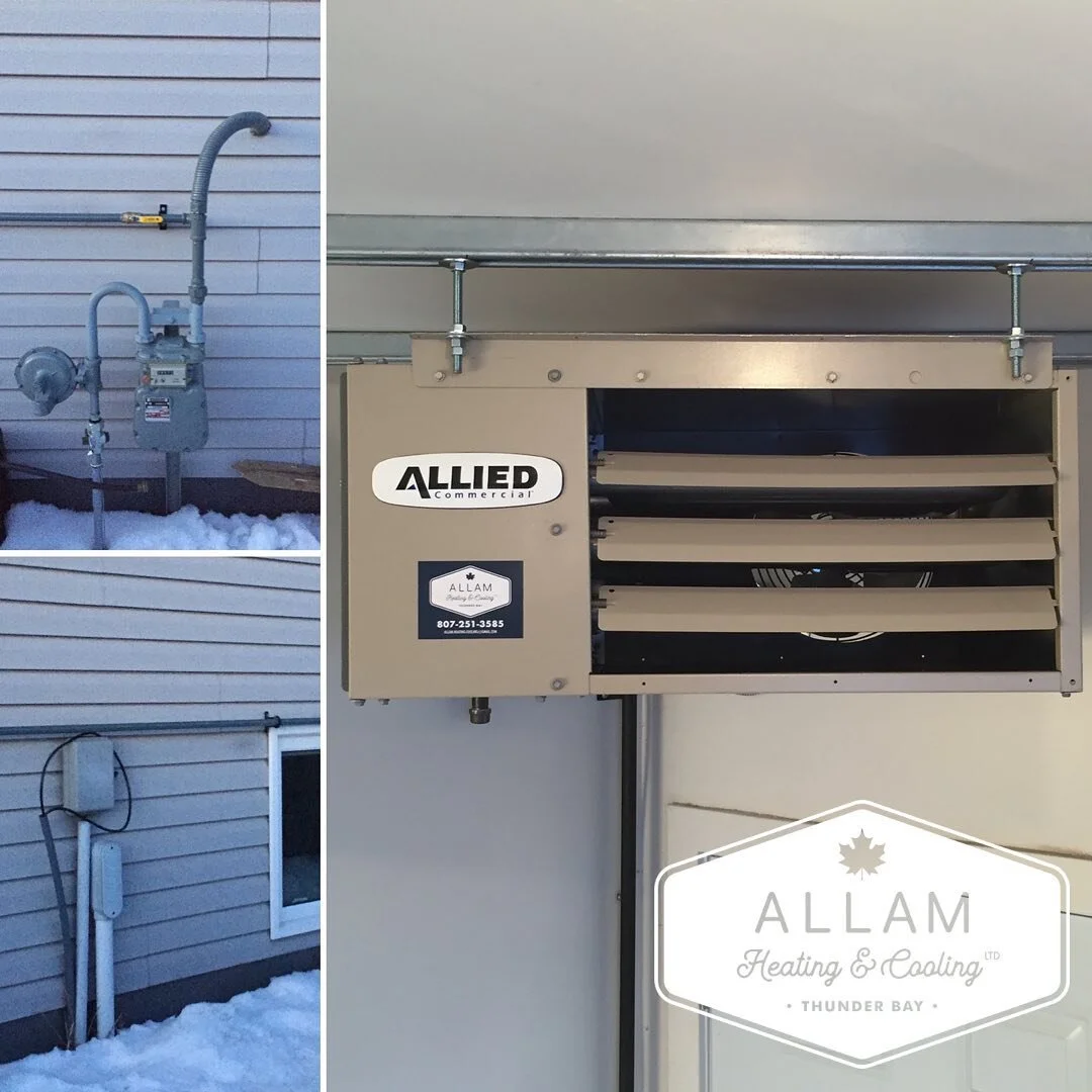 Another warm garage!! Enjoy your new space @jayztbay! You&rsquo;re all set to hit some golf balls ⛳️
#allamheatingandcooling