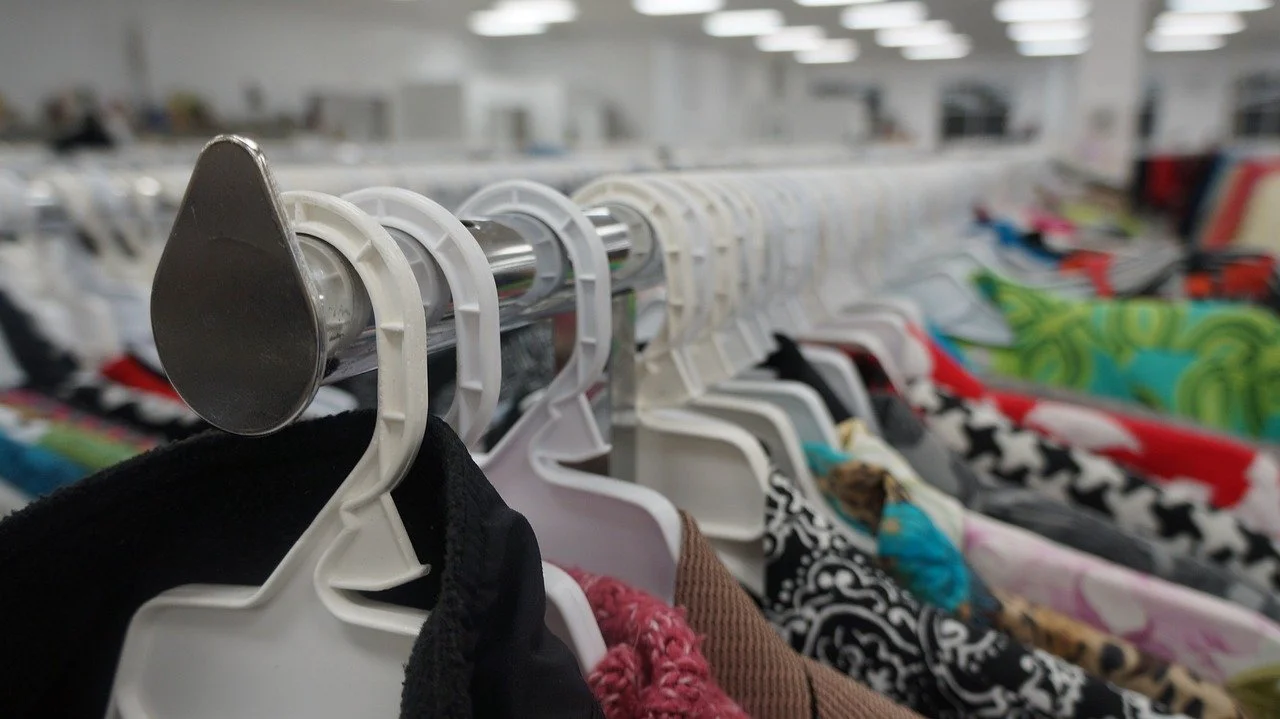 Thrift store clothing