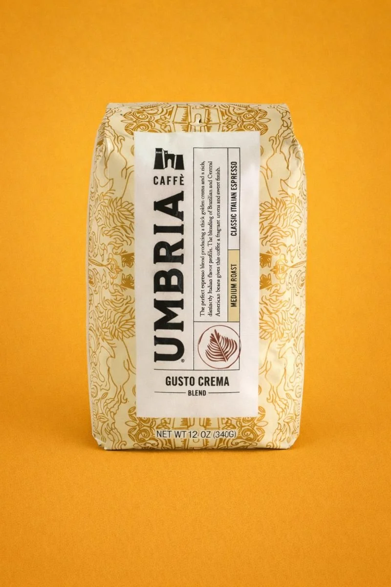 Gusto Crema Coffee Bean Retail Bag