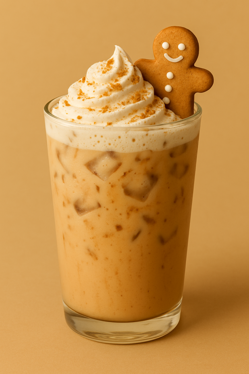 Chai Tea and gingerbread syrup drink