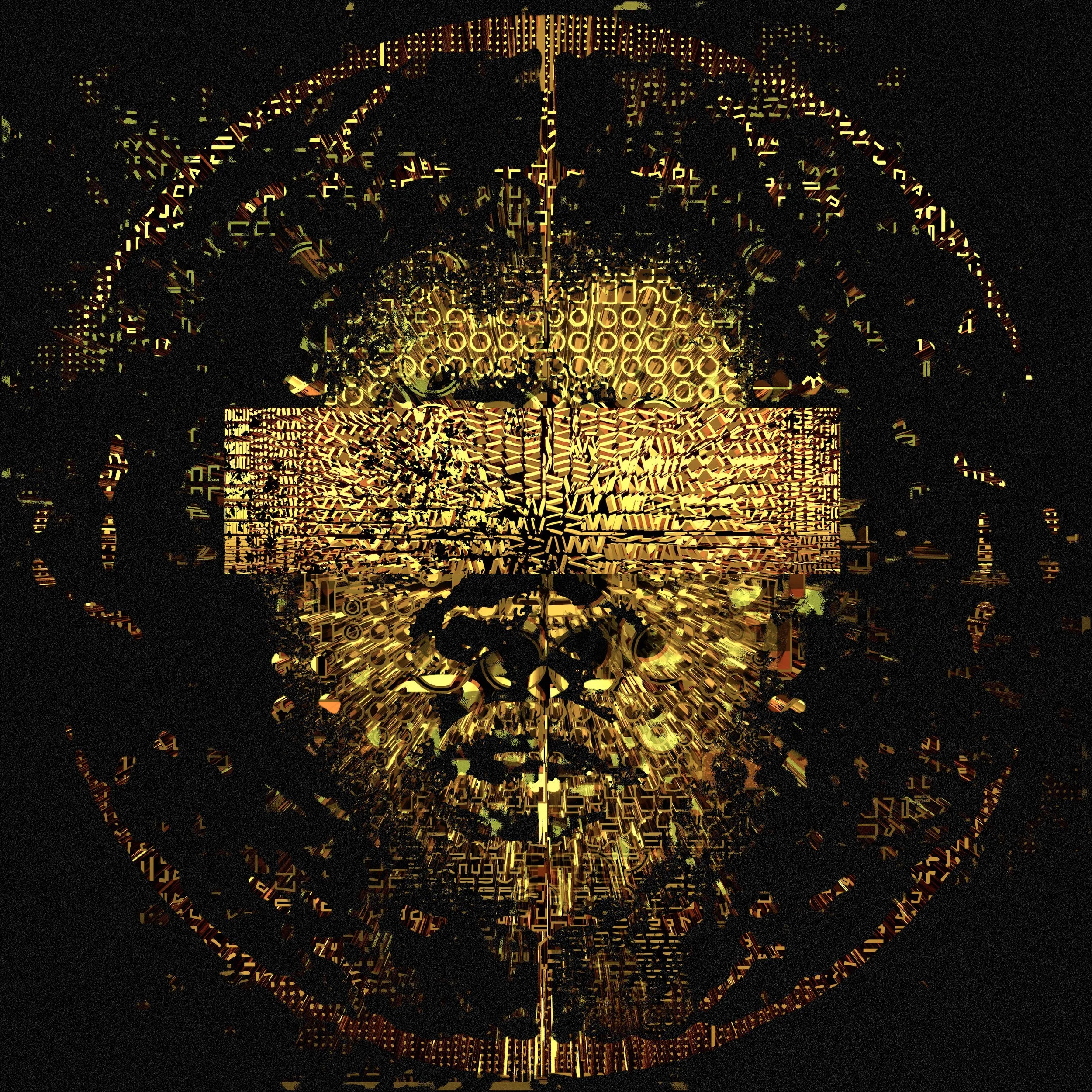 Golden Cubism by Franck Tawema