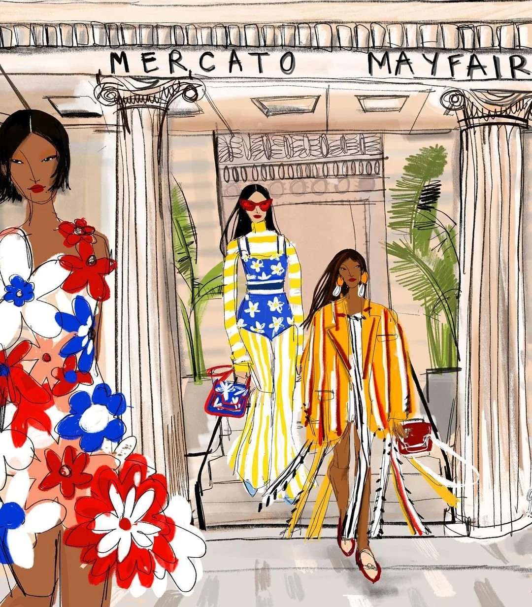 Fashion Sketches by Anjelica Roselyn