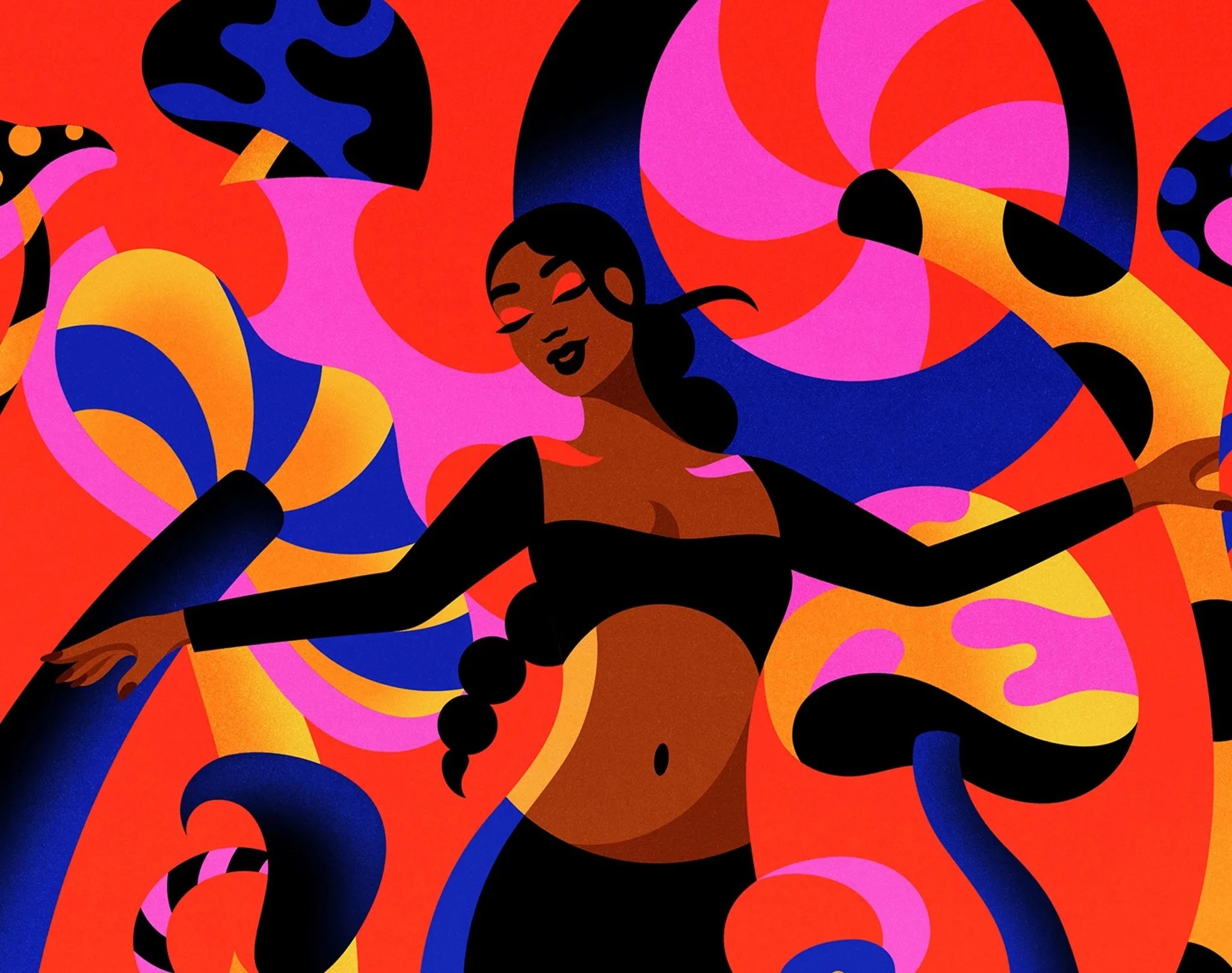 A Sea of Hues by Jade Purple Brown