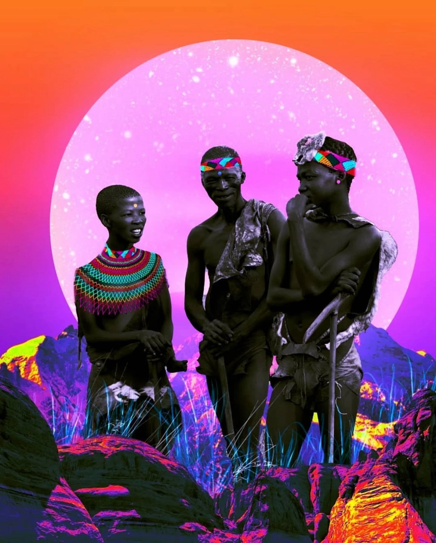 @creativepowerr strikes again&hellip;we love this wholesome, otherworldly tribe
&bull;
&bull;
&bull;
&bull;
&bull;
&bull;
&bull;
#InspiredByAfrica #ContemporaryAfricanArt #AfricanContemporaryArt #AfricanInspired #AfricanPhotography #AfricanDigitalArt