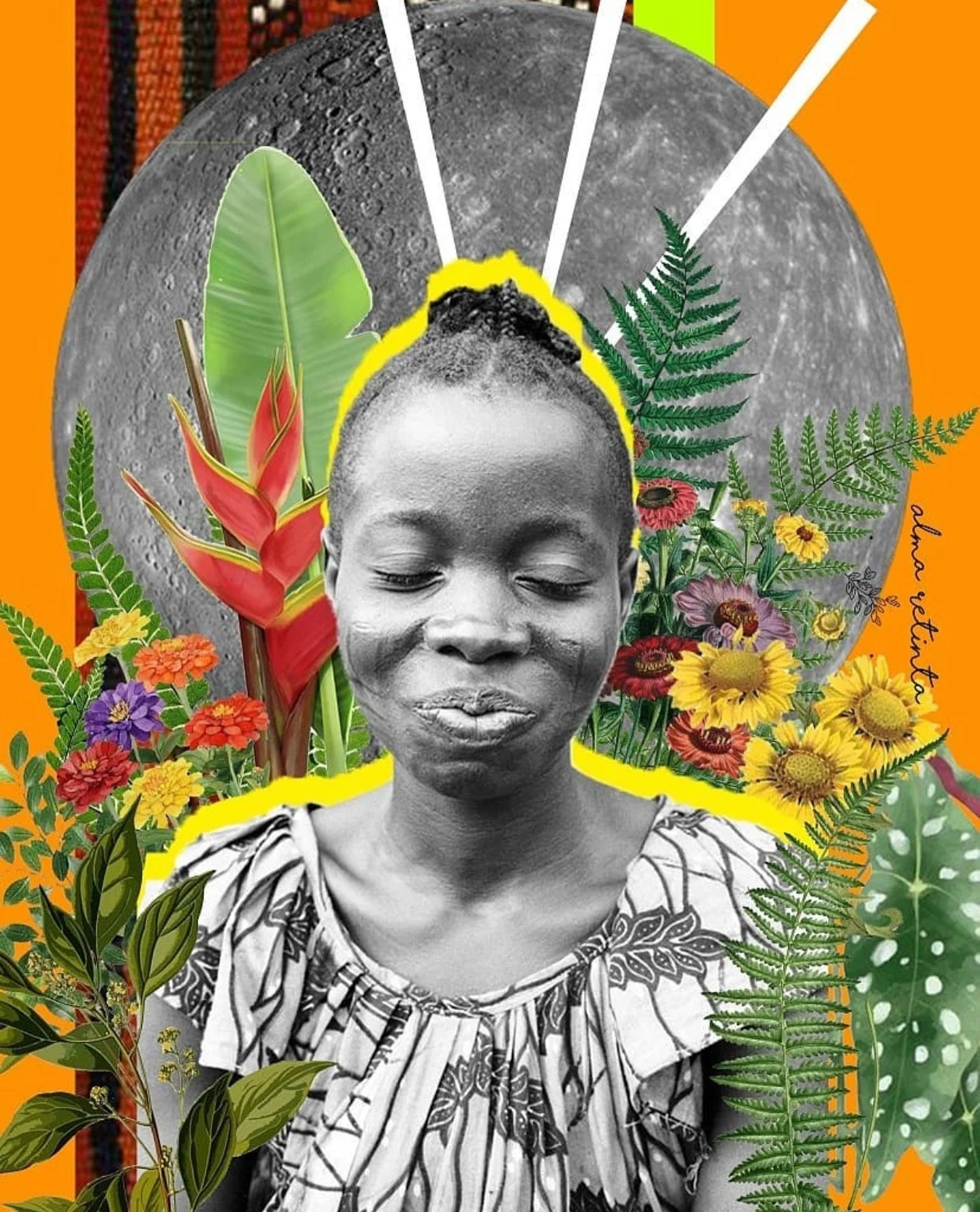 Rays of sunshine and happiness in this beautiful digital collage by @almaretinta 
&bull;
&bull;
&bull;
&bull;
&bull;
&bull;
&bull;
#InspiredByAfrica #ContemporaryAfricanArt #AfricanContemporaryArt #AfricanInspired #AfricanPhotography #AfricanDigitalA