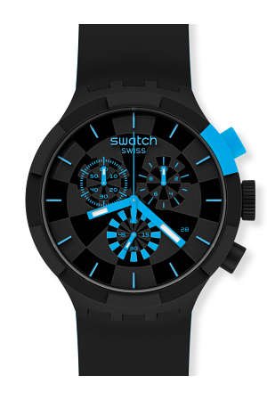 Swatch Big Bold Chrono CHECKPOINT BLUE SB02B401