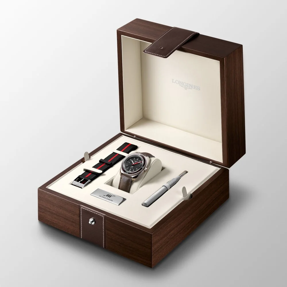 LONGINES ULTRA-CHRON BOX EDITION L2.836.4.52.8 leather + nato strap