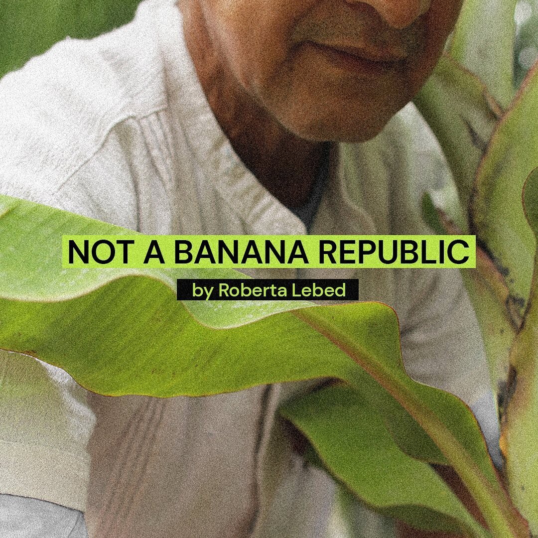 For our second feature on Biophilic Bodies: The Future of Fashion, we bring you Not a Banana Republic by Roberta Lebed (@robertalebed) 🌴 

In a search of a bio-based economy in Ecuador, this project researches the possibility of manufacturing excess