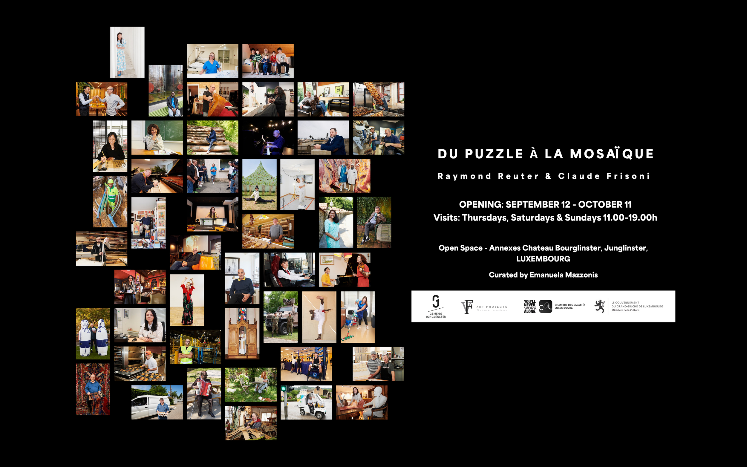 RAYMOND REUTER & CLAUDE FRISONI - "Du puzzle à la mosaïque" - September 12-October 11, 2026 | Annexes Château Bourglinster, LUXEMBOURG