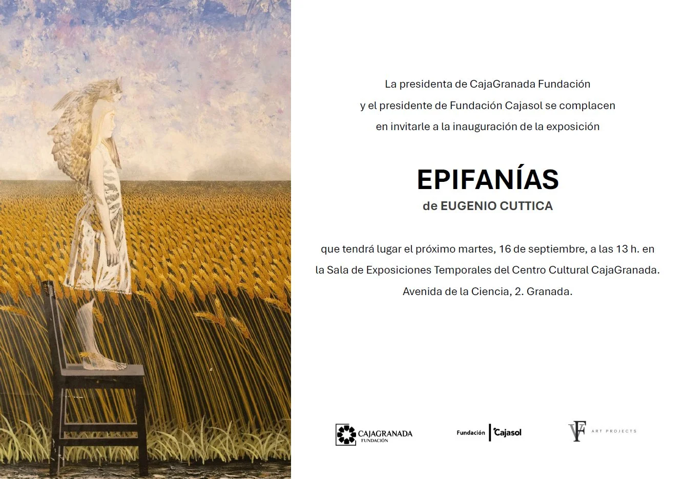 Epifanías l Eugenio Cuttica l Granada, SPAIN l
September 16, 2025