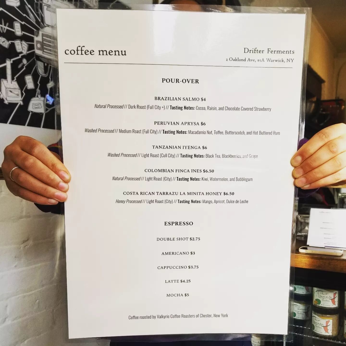 New coffee menu is here!
Come sip @valkyriecoffeeroasters.